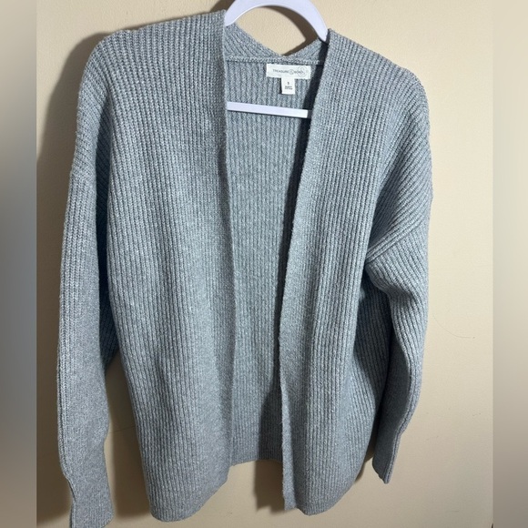 Treasure & Bond Cardigan gray open front size small - Picture 2 of 8